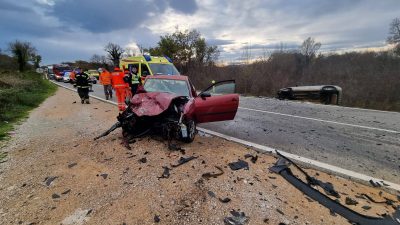 Teža prometna nesreća između Malinske i Njivica, ozlijeđeni hitno prevezeni u bolnicu