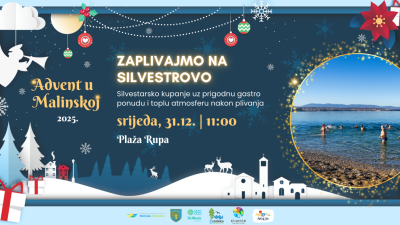 Advent u Malinskoj do kraja godine donosi glazbu, zabavu i tradicionalno silvestarsko kupanje