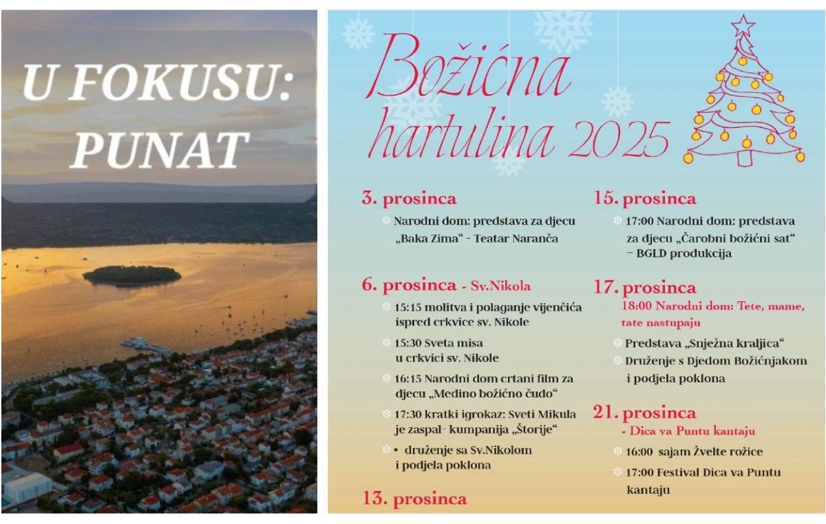 Vrijeme je za Božićnu hartulinu – bogat adventski program u Puntu