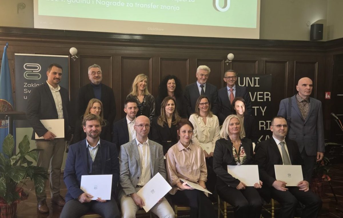 Dodijeljene nagrade Zaklade Sveučilišta u Rijeci za kalendarsku 2024.godinu