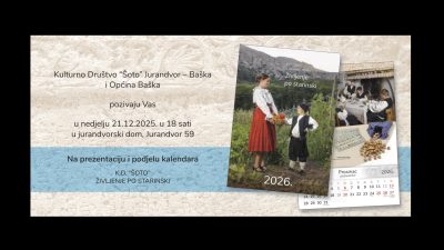 Prezentacija i podjela kalendara KD Šoto – “Življenje po starinski”