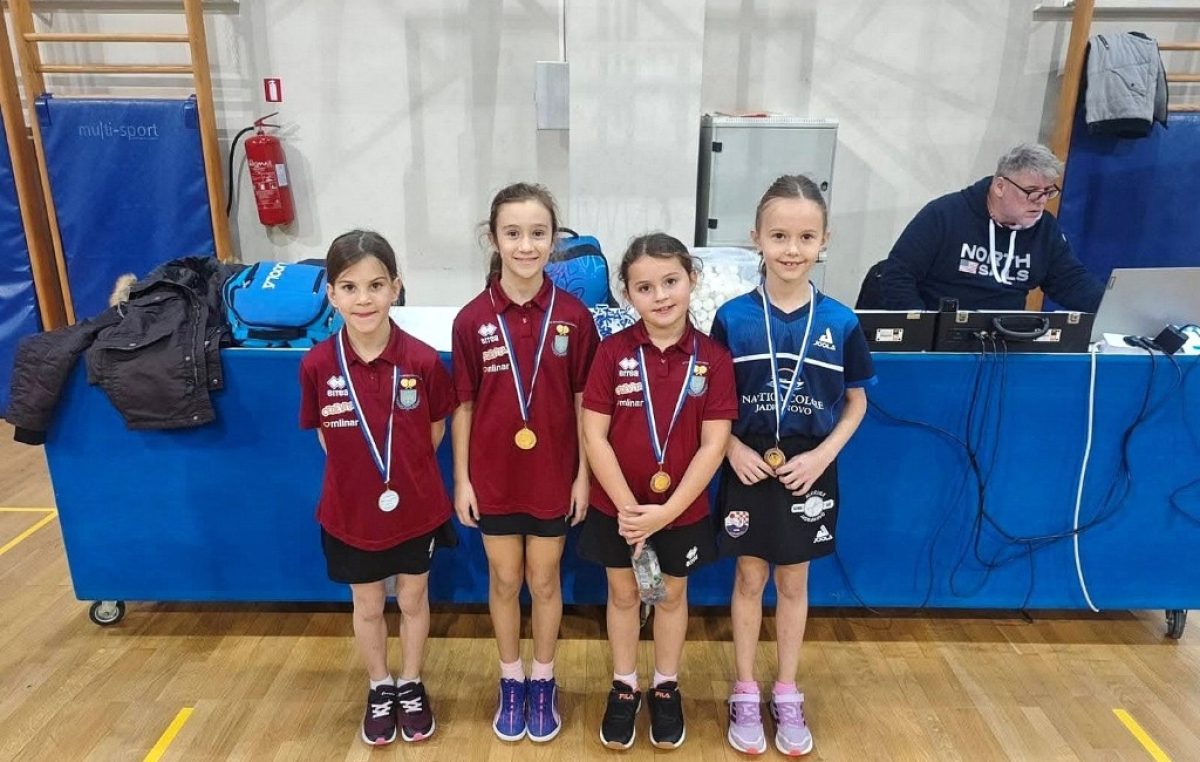 Krčki stolnotenisači odlični na Pojedinačnom prvenstvu STS PGŽ za mlađe kategorije