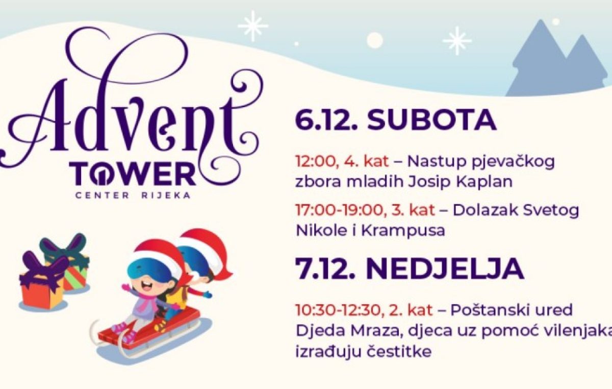 Ovaj vikend u Toweru: Posjet Sv. Nikole i program za najmlađe