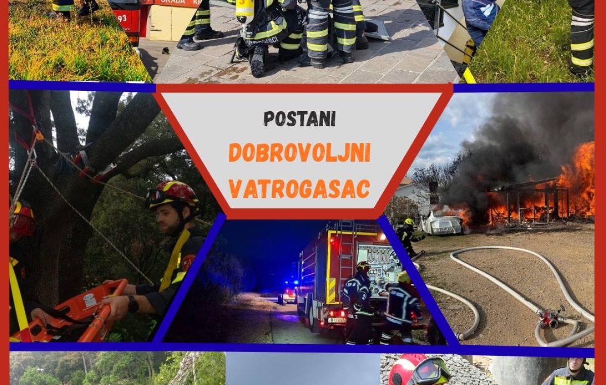 Postani dobrovoljni vatrogasac – pridruži se vatrogasnoj zajednici otoka Krka