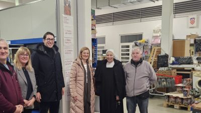 Zamjenik župana Matić i pročelnica Smojver posjetili Caritas Riječke nadbiskupije – razgovor o zapošljavanju i socijalnoj uključenosti korisnika