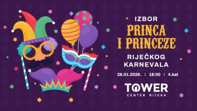 Otvorene su prijave za Izbor princa i princeze Riječkog karnevala 2026. u Toweru!