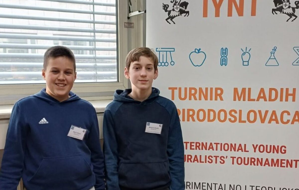 Uspješan nastup Marina Brauta i Bartola Srakočića na 12. hrvatskom državnom turniru mladih prirodoslovaca