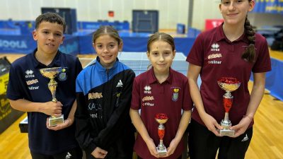 Sjajni rezultati maših mladih stolnotenisača u Dugom Selu – čak četiri postolja!