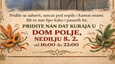 Maškarani tanac pod sopile ove nedjelje u Polju