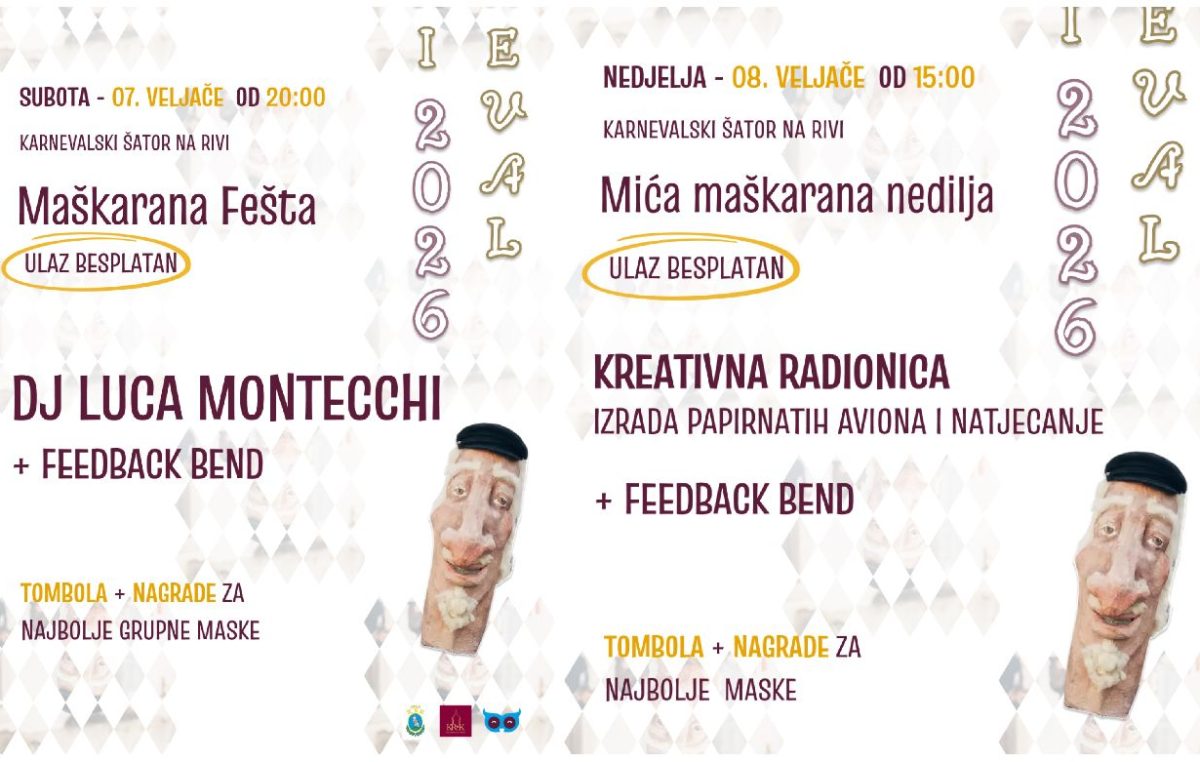 [PROGRAM] Sprema se drugi ludi maškarani vikend u Krku