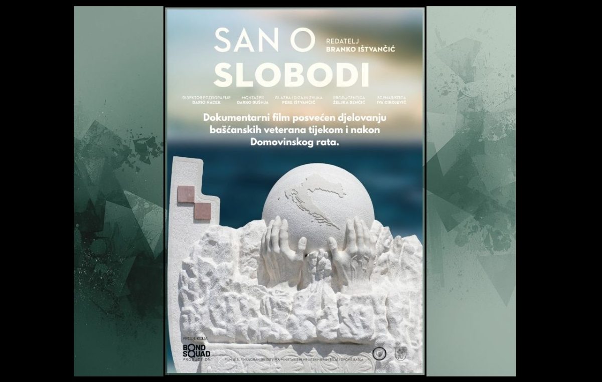 Projekcija filma „San o slobodi“, posvećenog djelovanju bašćanskih veterana tijekom i nakon Domovinskog rata
