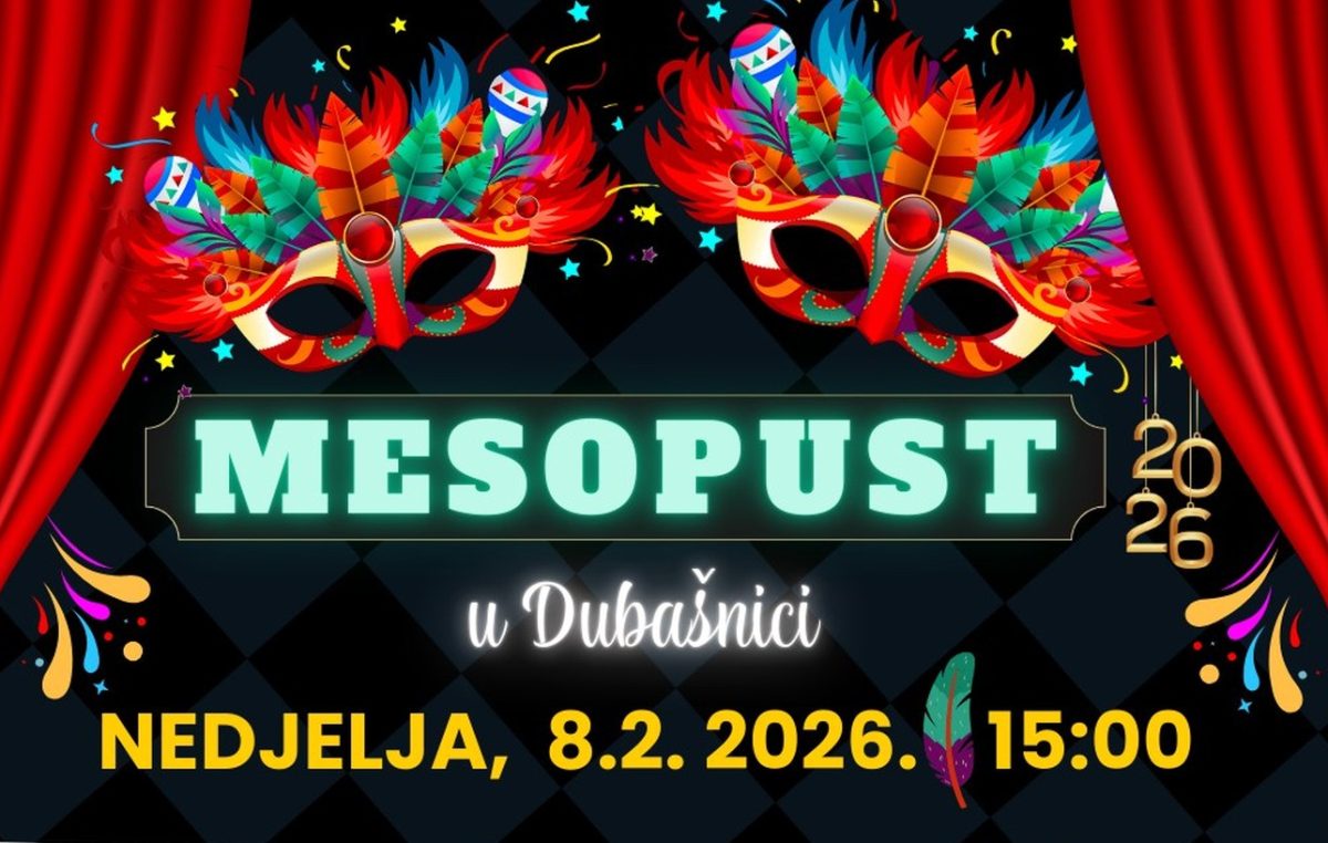 Mesopust u Dubašnici: Vrijeme je za Dječju redutu!