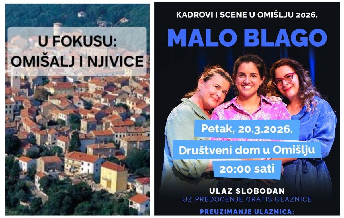 Kadrovi i scene u Omišlju: Predstave “Malo blago” i “Ništa im neće bit'”