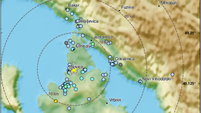 Epicentar kod Njivica: Potres od 2.8 prema Richteru pogodio otok Krk