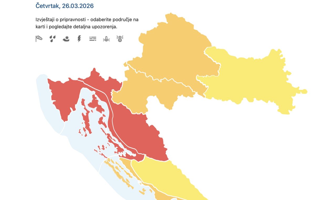 Olujni vjetar ometao promet na Krčkom mostu, izmjeren udar od 144 km/h