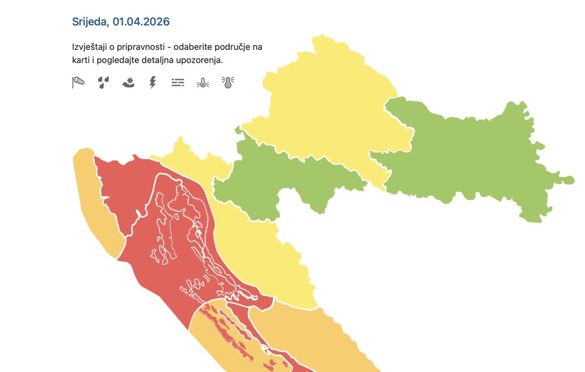 Treća marčana bura: Krk je ponovo u crvenom, vjetar ometa promet na Krčkom mostu