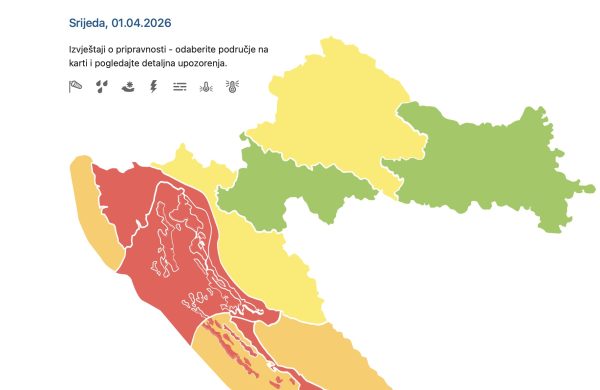 Treća marčana bura: Krk je ponovo u crvenom, vjetar ometa promet na Krčkom mostu