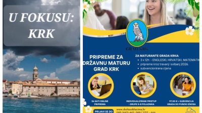 Grad Krk sufinancira pripreme za državnu maturu, prijave do 15. travnja