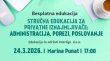 Stručna edukacija za privatne iznajmljivače: administracija, porezi, poslovanje