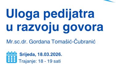 Krk: Predavanje „Uloga pedijatra u razvoju govora“