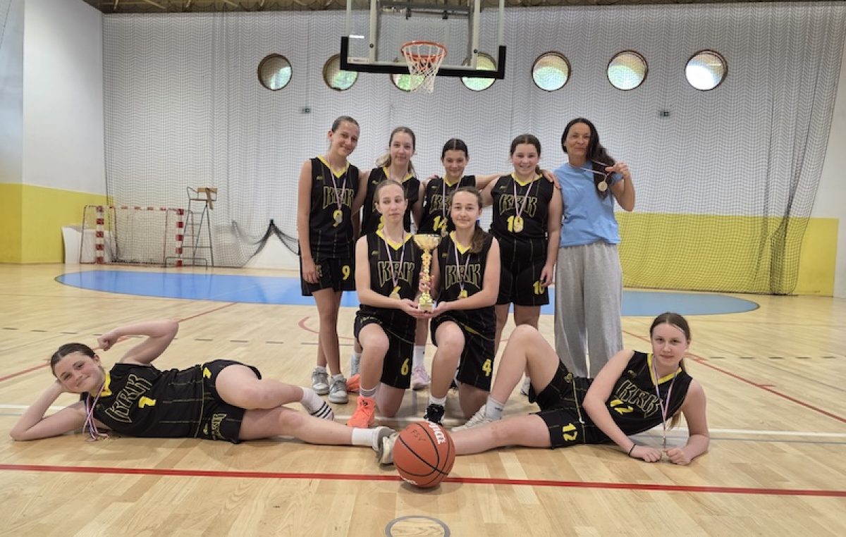 Učenice ŠSD „Frankopan“ osvojile naslov županijskih prvakinja u košarci za 5. i 6. razrede