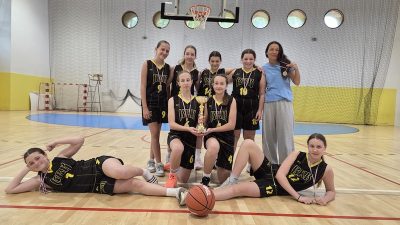 Učenice ŠSD „Frankopan“ osvojile naslov županijskih prvakinja u košarci za 5. i 6. razrede