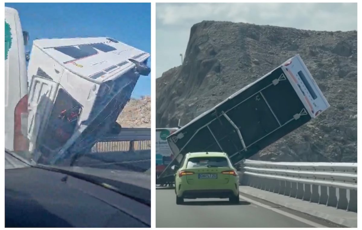 [VIDEO] Nevjerojatan prizor: Kamp kućica visi s ograde Krčkog mosta