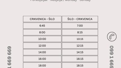 Objavljen novi plovni red glisera na liniji Šilo – Crikvenica