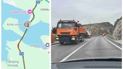 Doznali smo što je (novi) uzrok gužvama na Krčkom mostu – i do kada će trajati