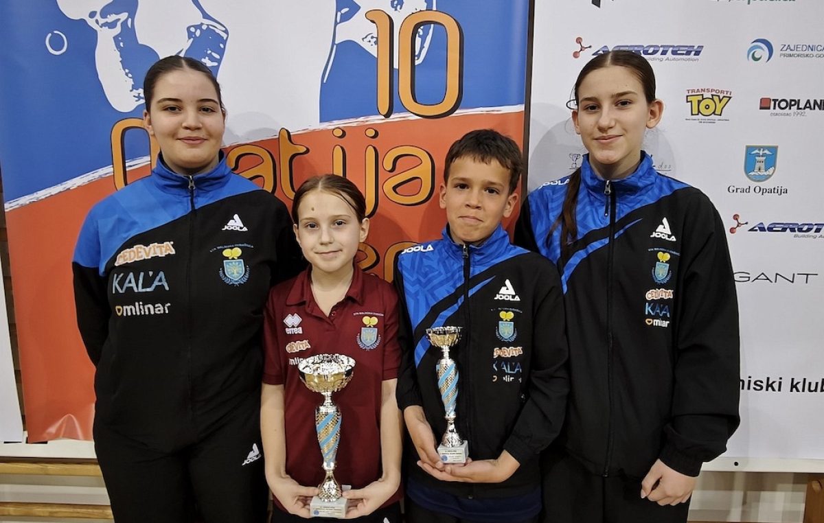 Dva odličja za krčke stolnotenisače na jakom međunarodnom turniru