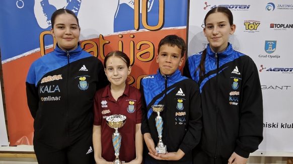 Dva odličja za krčke stolnotenisače na jakom međunarodnom turniru