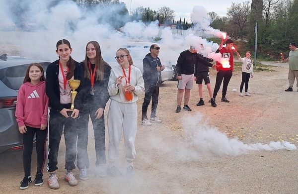 Vatreni doček viceprvakinja Hrvatske u Malinskoj