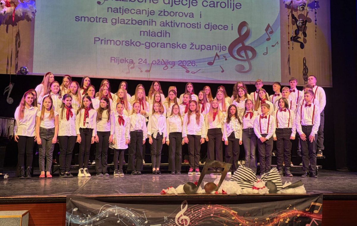 Školski pjevački zbor OŠ “Fran Krsto Frankopan” nastupio na Glazbenim dječjim čarolijama