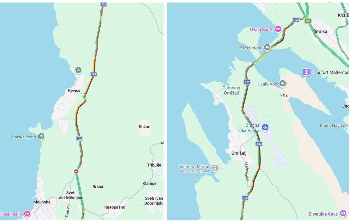 Nova sezona, stari problemi: Kolona na Krku formira se već kod Malinske