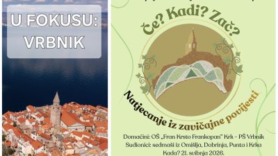 Natjecanje iz zavičajne povijesti “Če? Kadi? Zač?” okuplja mlade povjesničare u Vrbniku