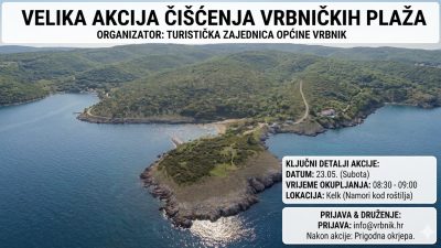 Volimo Vrbnik, čuvamo naše plaže: Pridružite se akciji čišćenja!