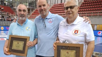 Trener RK Omišalj Edi Lukšić primio veliko priznanje Hrvatskog rukometnog saveza