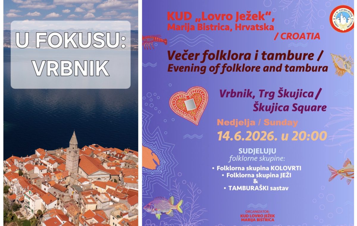 Večer folklora i tambure: na Škujicu stižu gosti iz Marije Bistrice
