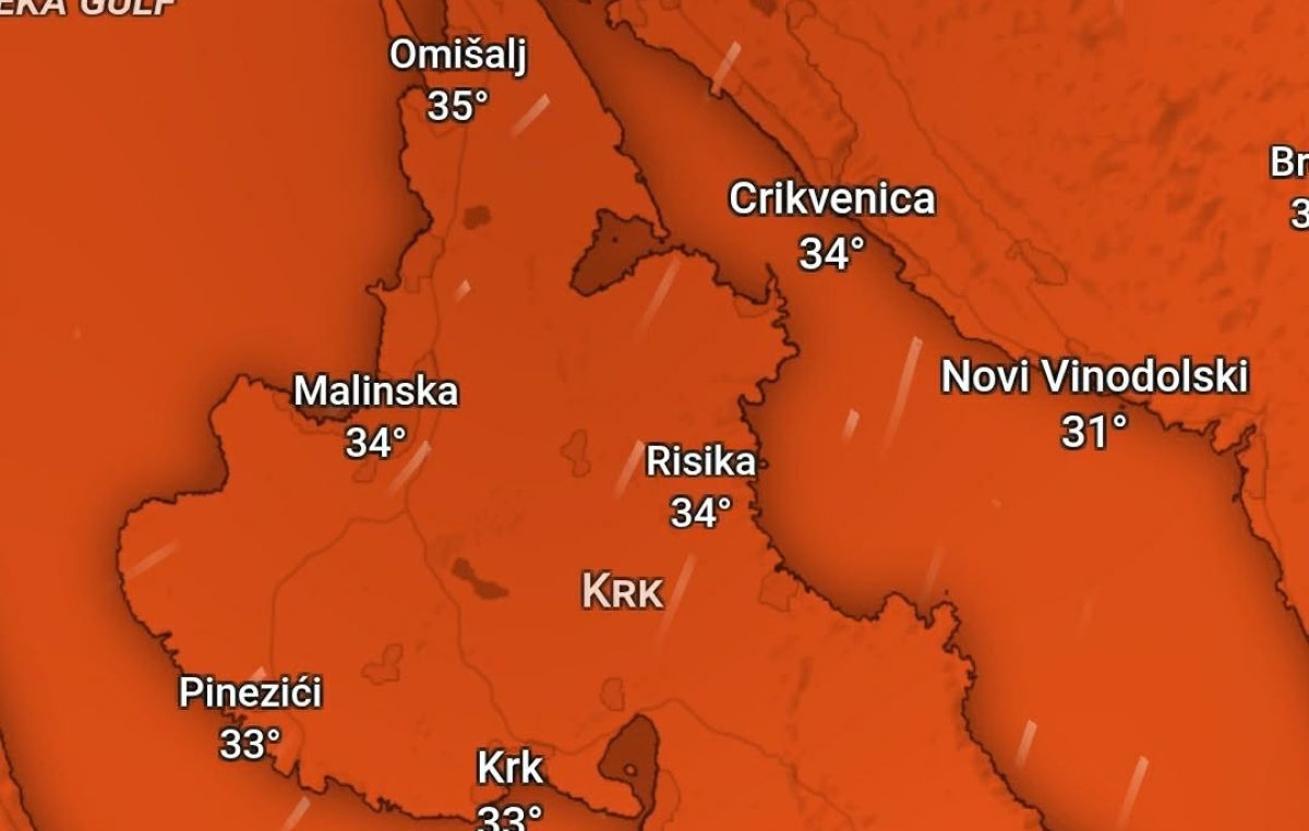 Stigao je toplinski val. Što nas čeka na Krku?