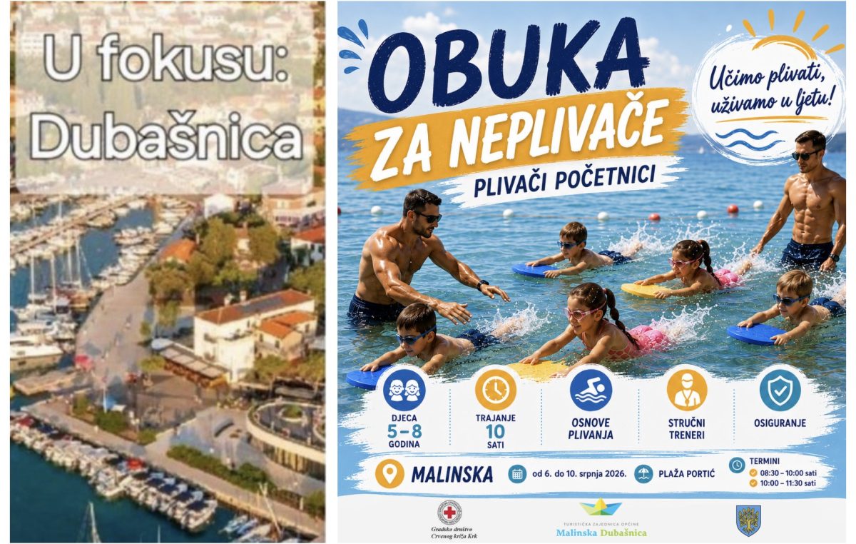 Ljeto u Malinskoj: Obuka za neplivače i brojne radionice u DUBoaku