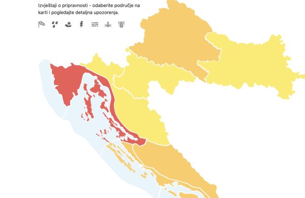 Otok Krk je “u crvenom”, toplinski val će potrajati
