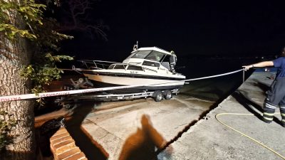 U Njivicama planuo požar na gliseru, dvije osobe ozlijeđene