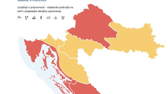 Na otoku Krku ovoga je petka izmjerena najviša temperatura u Hrvatskoj