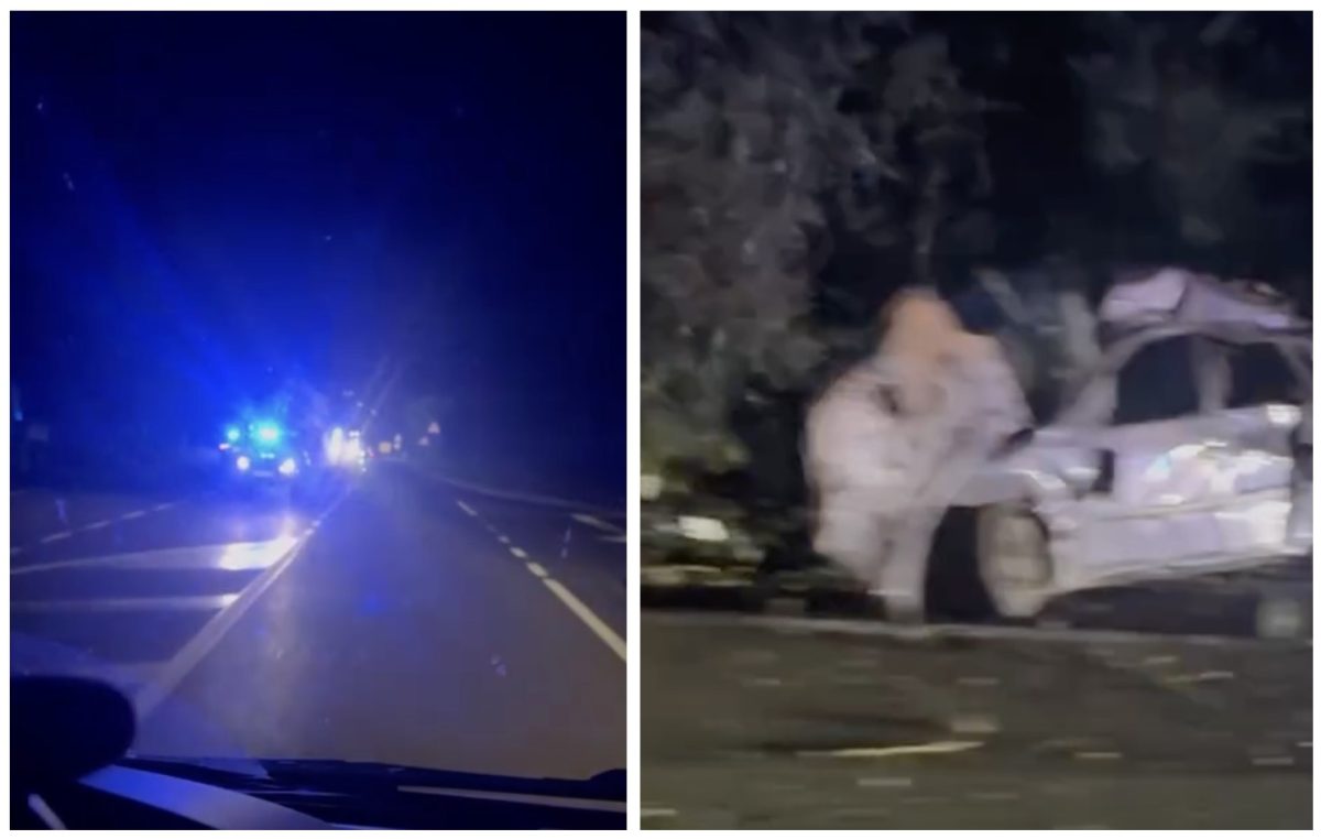 [VIDEO] Teška prometna nesreća kod Malinske, automobil je neprepoznatljiv