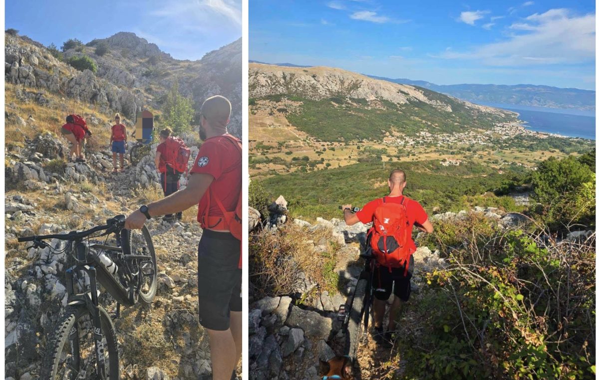 HGSS intervenirao kod Baške: Strani biciklisti se izgubili na Mječevom platou