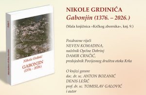 Predstavljanje knjige Nikole Grdinića “Gabonjin (1376. – 2026.)”
