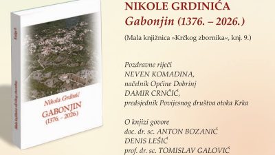Predstavljanje knjige Nikole Grdinića “Gabonjin (1376. – 2026.)”