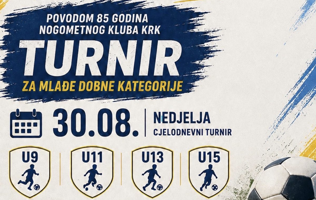 NK Krk slavi 85 godina uz turnir mlađih uzrasnih kategorija