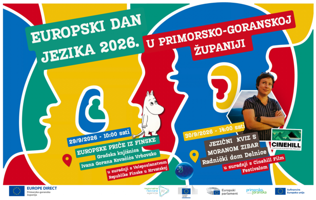 Europski dan jezika u Primorsko-goranskoj županiji obilježavamo s dva događanja u Gorskom kotaru