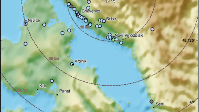 Još jedan potres noćas kod Crikvenice, tresao se i otok Krk